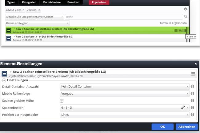 neue Row